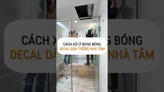 How to fix air bubbles in bathroom wallpaper decals