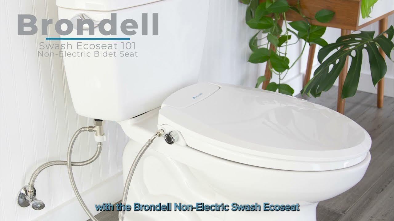 Brondell ECOSEAT S101 NONELECTRIC BIDET SEAT YouTube