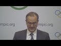 IOC Executive Board Meeting - Press briefing with the IOC Spokesperson Mark Adams