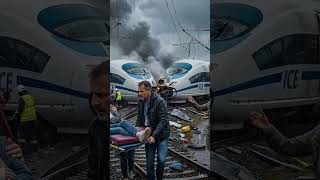 Deadly Bullet Train Crash in Heavy Rain 🚅💥 Realistic Rescue Scene