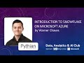 Introduction to Snowflake on Microsoft Azure