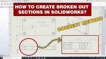HOW TO CREATE BROKEN OUT & CUT SECTIONS IN SOLIDWORKS | SOLIDWORKS TUTORIALS