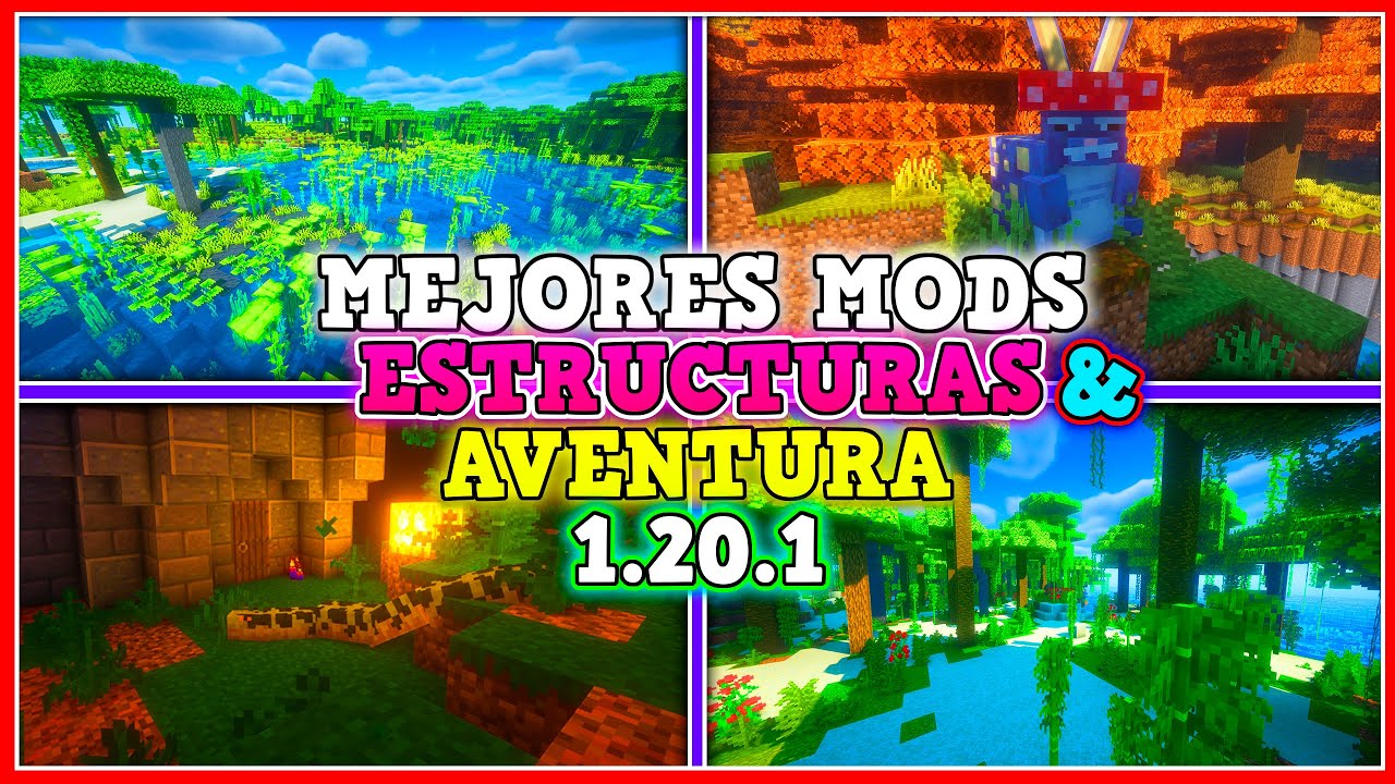 MODS DE AVENTURA Y ESTRUCTURAS para MINECRAFT 1.20.1 #4 - YouTube