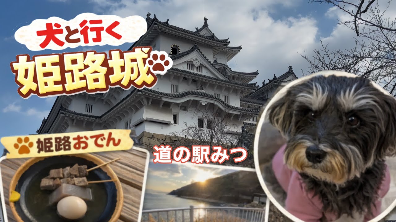 愛犬と行く姫路城&道の駅みつ【兵庫】