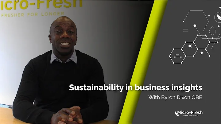 Byron Dixon OBE shares his thoughts on sustainabil...