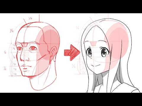 ルーミス式顔の描き方でからかい上手の高木さんを描く方法【アニメーターが答えるお悩み相談室】 - ルーミス式顔の描き方でからかい上手の高木さんを描く方法【アニメーターが答えるお悩み相談室】