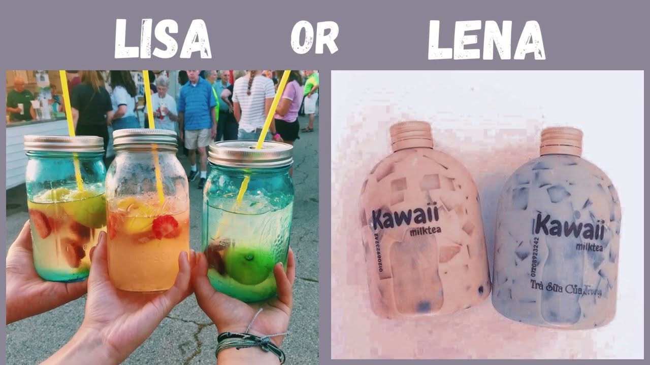 Lena or Lisa Drinks Edition 🍹 chocolate drink, bubble tae and more