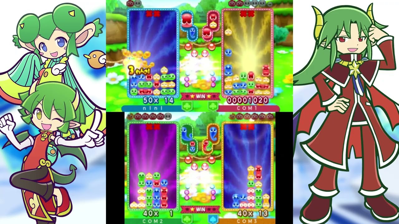 Puyo Puyo Chronicle - Non-Stop Fever - Lidelle, Draco, and Dark