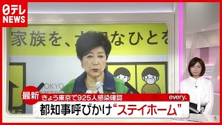 小池知事「東京から出ないで、東京にも来ないで」東京で９２５人“感染”…コロナ禍２度目のGWへ（2021年4月28日放送「news every.」より）