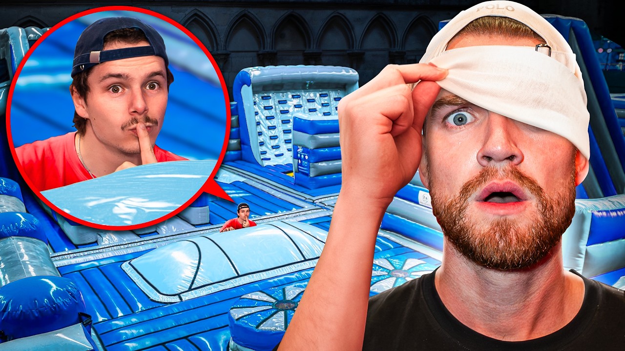 Geblinddoekt Verstoppertje In Mega Springkussenpark **MET JUUL & SEAN**