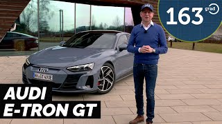 2021 Audi e-tron GT | Test und Fahrbericht | Kemoragrau mit Stoff Kaskade (Vegan) |163 Grad