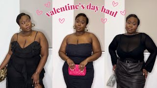 pretty little thing try-on haul: valentine&#39;s day outfits | plus size/curvy girl friendly