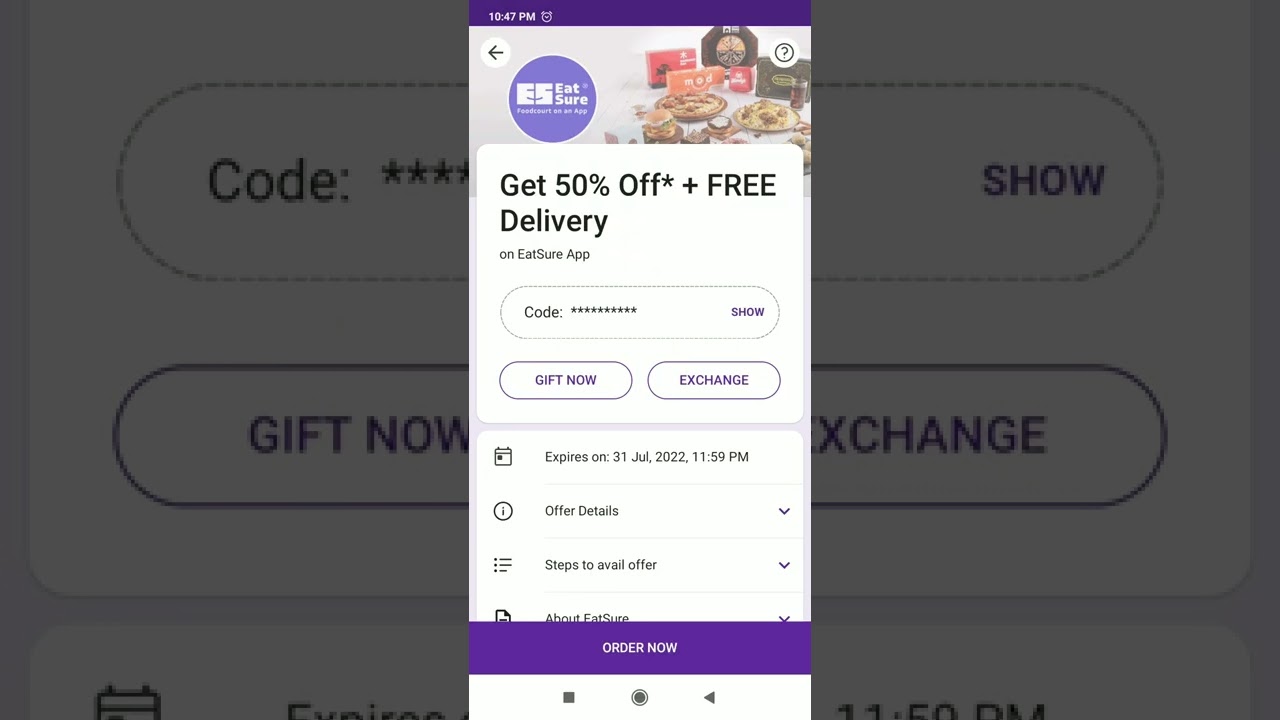 Get 50%Off* + Free Delivery on EAT SURE