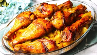 This is the EASIEST chicken and potatoes recipe you can make at home! So delicious!