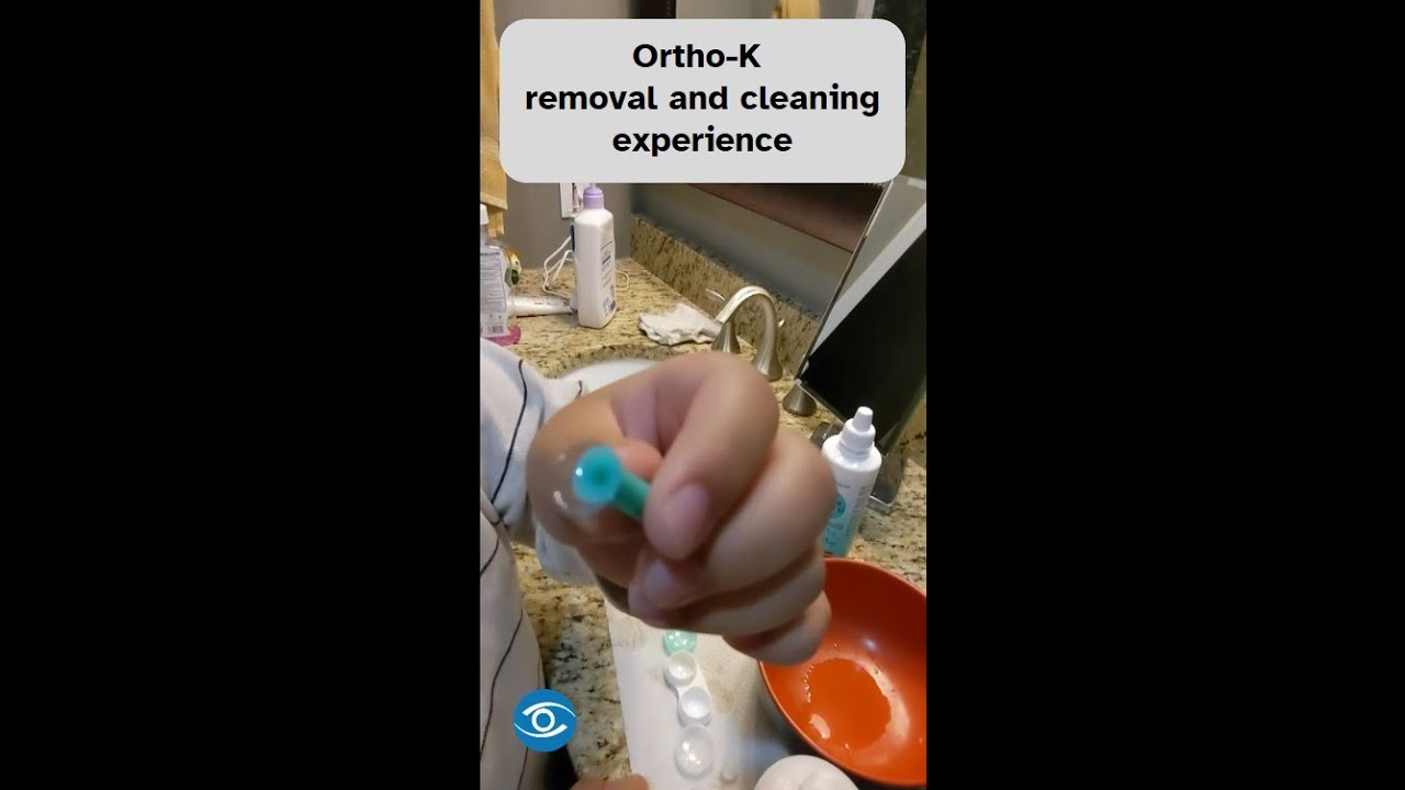 How to remove and clean OrthoK contact lens YouTube