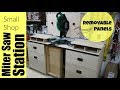 Small Shop Miter Saw Station - Woodworking Small Shop Miter Saw Station - Woodworking