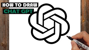 Logo Chat GPT Drawing | How To Draw CHAT GPT Logo Step By Step Tutorial