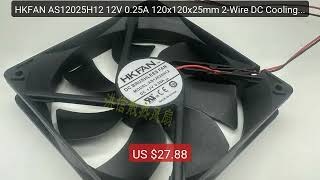 HKFAN AS12025H12 12V 0.25A 120x120x25mm 2-Wire DC Cooling F... — Top Pick 2026 | Unbeatable Price!