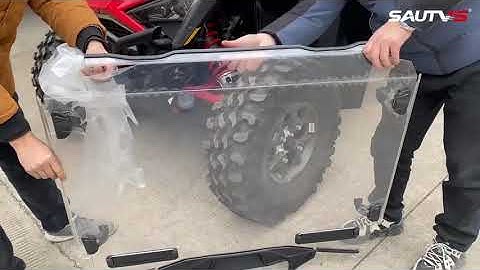 Installation of SAUTVS Front Windshield for Polaris RZR PRO XP Turbo R PRO R 2020 to 2023