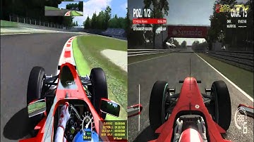 rFactor vs F1 2010 - Monza Track