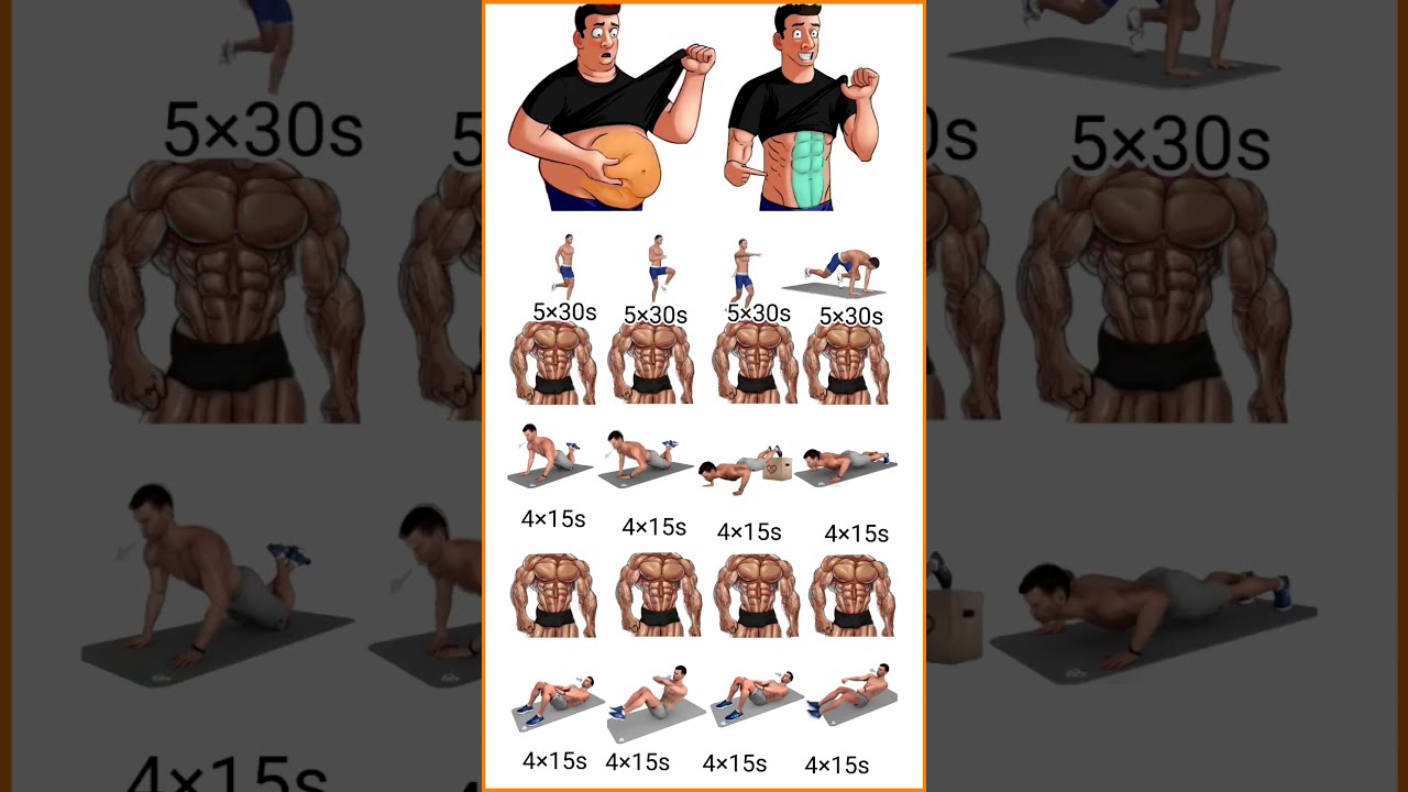 Six Pack Abs Workout Shorts Sixpackabs