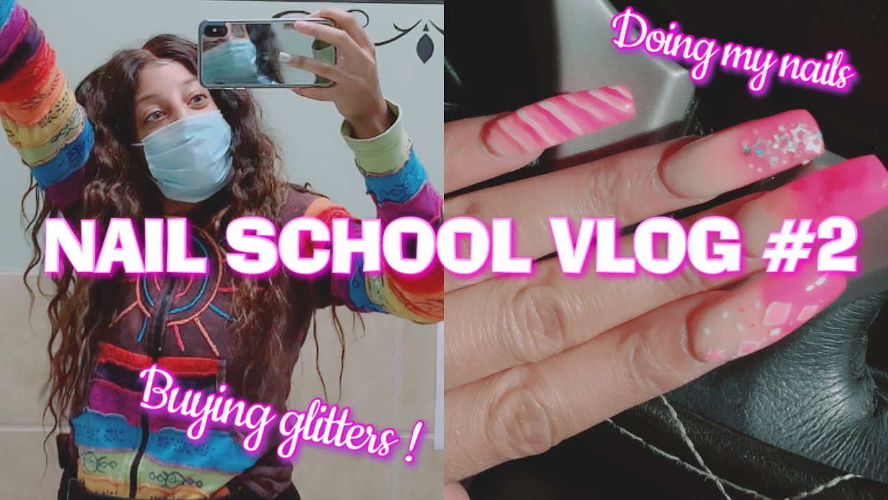 COME WITH ME TO SCHOOL || NAIL SCHOOL VLOG  #2