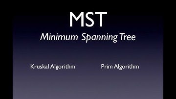 Minimum Spanning Tree - Kruskal and Prim algorithms