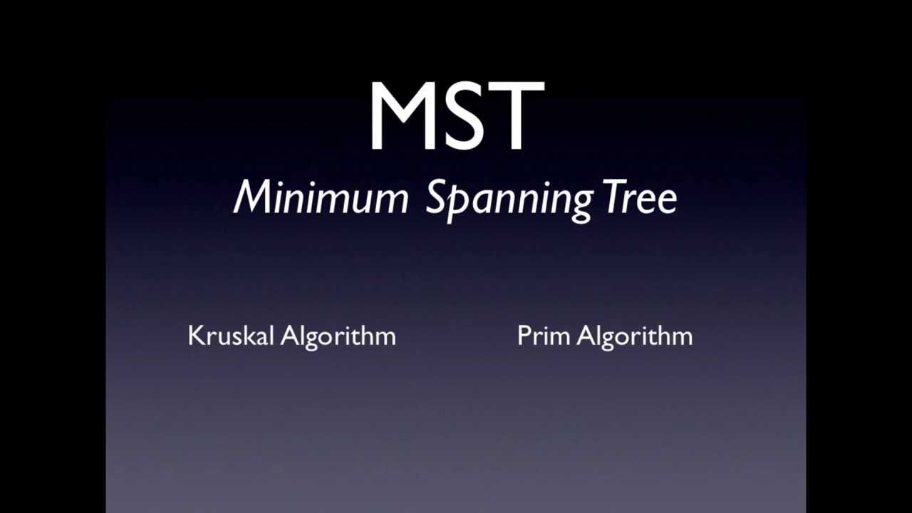 Minimum Spanning Tree - Kruskal And Prim Algorithms