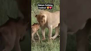 Why Didn't This Lion Attack? | #Lion #TheNatureStack #nature #wildlife #viral #shorts #shortsfeed