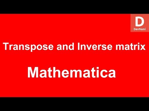 Video: Perbedaan Antara Transpose Dan Inverse Matrix