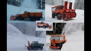 My own made r/c snow blowers (scale 1/10 )