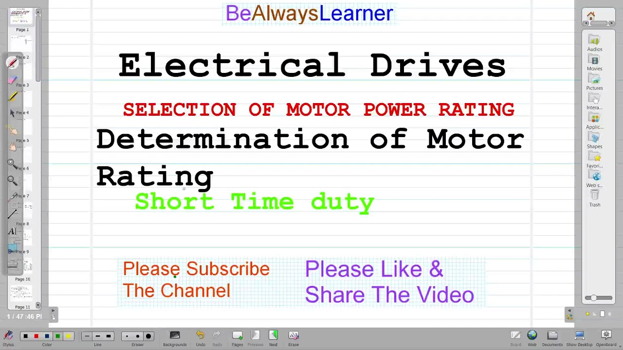 28 Short Time Duty Determination of Motor Rating Part II