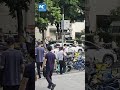Doctor performs CPR on stretcher during emergency rescue in Chengdu, China