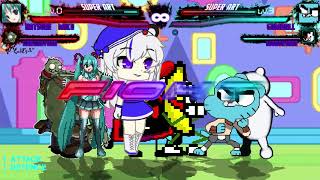 Mugen Team Miku Vs Team Gumball