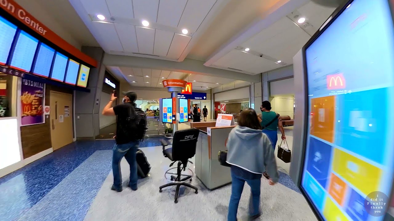 Dallas/Fort Worth International Airport - DFW [4K] Virtual Walk Tour - Afternoon Walk
