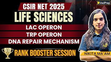 LAC Operon, TRP Operon & DNA Repair | Life Sciences Must-Know Topics |Rank Booster for CSIR NET 2025