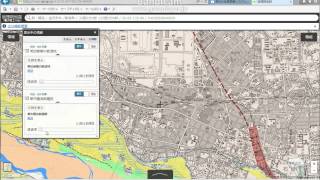 地理院地図を閲覧する。