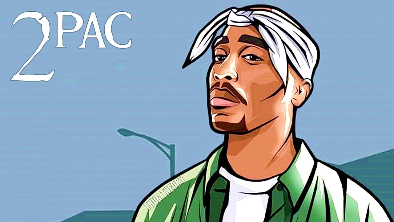 tupac cartoon