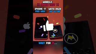 ☠️⚡ iPHONE 17 PRO MAX VS MOTOROLA RAZR 60 ULTRA SPEED TEST!!