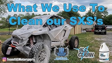 How we clean our SXS