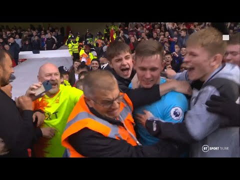 UNREAL FOREST LIMBS AFTER LIVERPOOL WIN! ❤️🌳 Dean Henderson Is In With The Supporters!