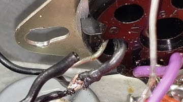 Uncovered Wires On The Input Plug Of A Leslie 147 Amplifier