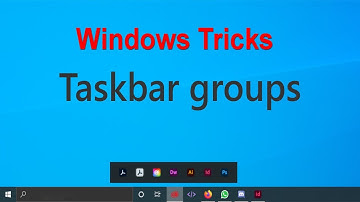 How to Add Group Taskbar Shortcuts in Windows 10 | Windows Tricks