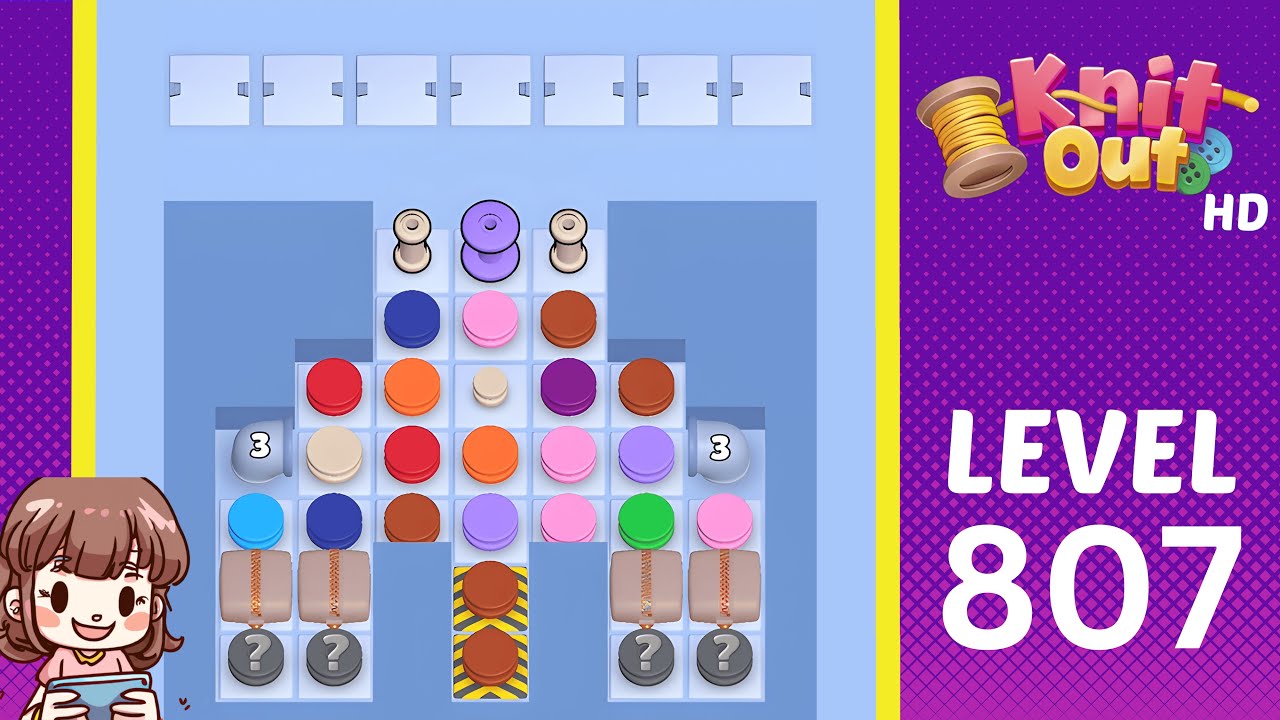 Level 807 Knit Out Level 807 Solution Walkthrough - YouTube