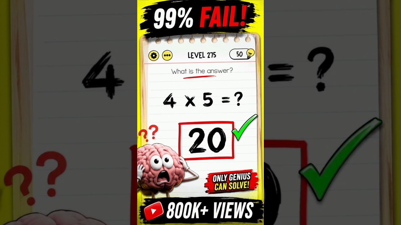 Most Players Get Confused By Level 275 #braintest #gaming #shorts