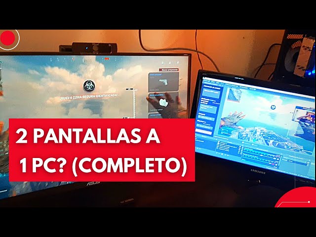 Cómo conectar dos pantallas o monitores a un PC: 4 pasos · El