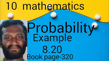 TN samacheer 10 std Mathematics - 2020 | chapter - 8| example 8.20 | probability | two dice