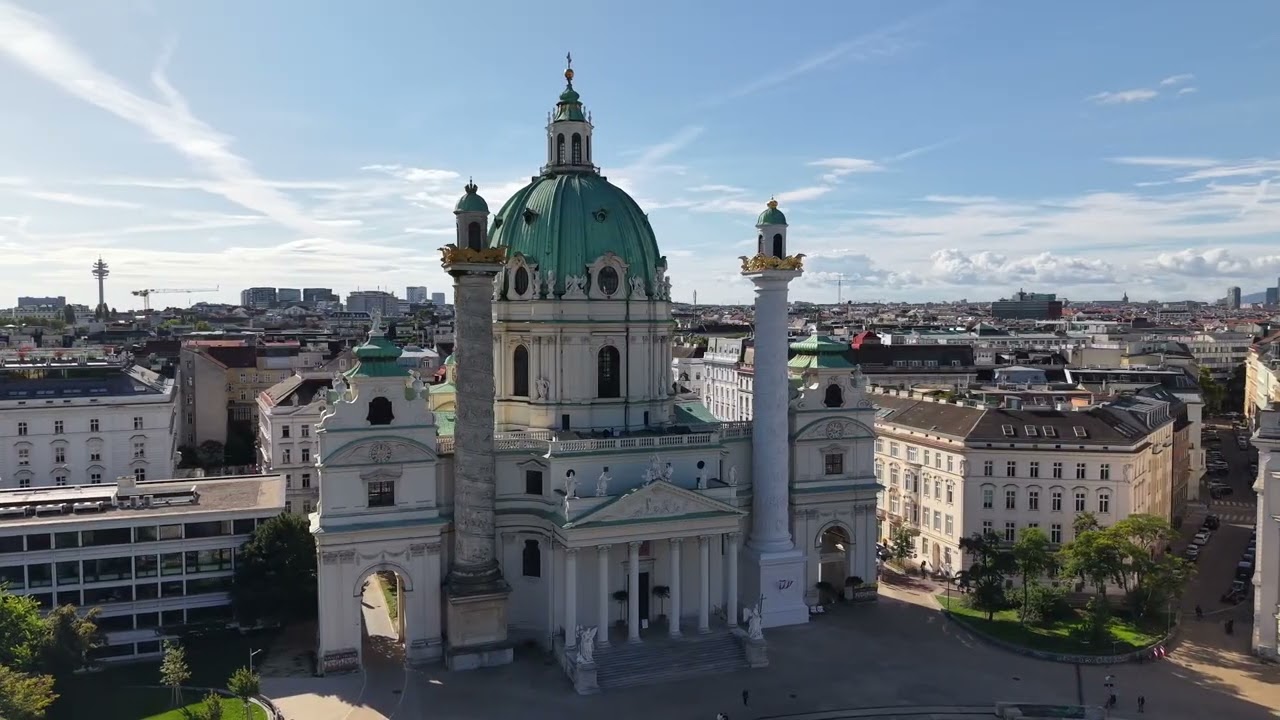 Vienna From Above 🇦🇹 | Imperial Palaces & Timeless Beauty in 4K