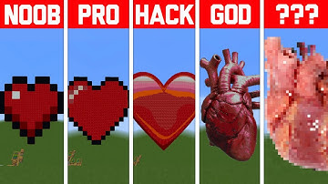 NOOB VS PRO VS HACKER Minecraft Pixel art✨Heart