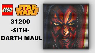 LEGO Art 31200 Star Wars The Sith - DARTH MAUL Virtual Speed Build